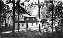 Kinderferienheim am Adelsbergturm 1956, heute Haus am Restaurant Hasenklause