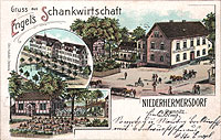 Gruss aus Engel's Schankwirtschaft - Niederhermersdorf b. Chemnitz